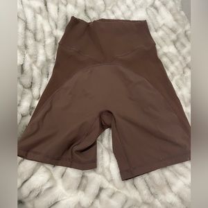 Brown aerie biker shorts